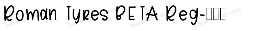 Roman Tyres BETA Reg字体转换
